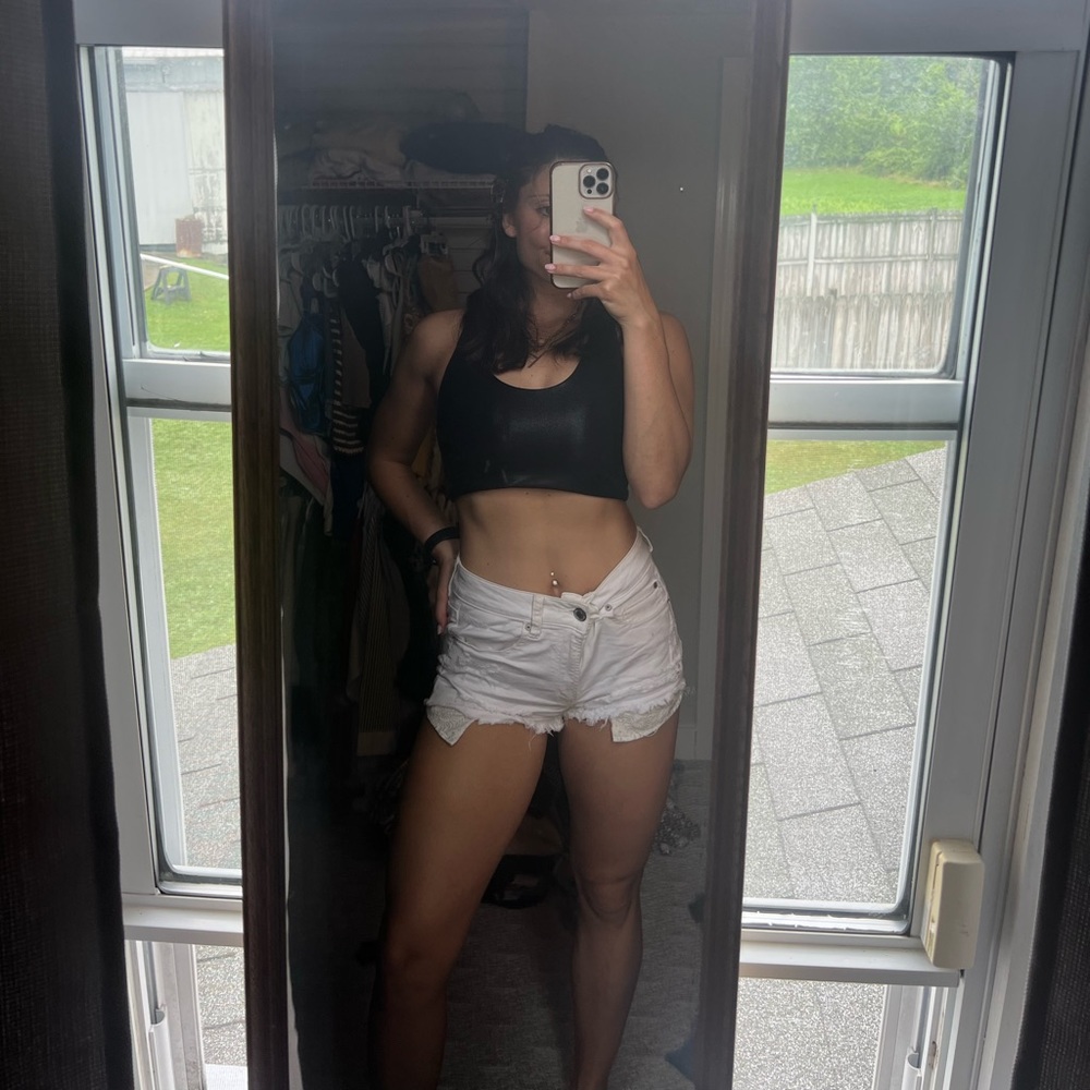 white Denim shorts!
